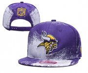 Wholesale Cheap Vikings Team Logo Purple White Adjustable Hat YD