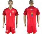 Wholesale Cheap USA #1 Solo Red Rainbow Soccer Country Jersey