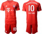 Wholesale Cheap Bayern Munchen #10 Coutinho Home Soccer Club Jersey