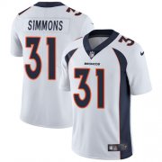 Wholesale Cheap Nike Broncos #31 Justin Simmons White Men's Stitched NFL Vapor Untouchable Limited Jersey
