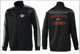 Wholesale Cheap NFL Kansas City Chiefs Heart Jacket Black_2