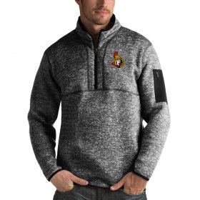 Wholesale Cheap Ottawa Senators Antigua Fortune Quarter-Zip Pullover Jacket Charcoal