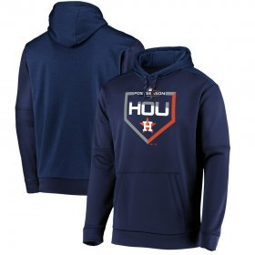 Wholesale Cheap Houston Astros Majestic 2019 Postseason Dugout Authentic Pullover Hoodie Navy