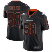 Wholesale Cheap Nike Broncos #58 Von Miller Lights Out Black Men's Stitched NFL Limited Rush Jersey