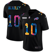 Cheap Buffalo Bills #10 Cole Beasley Men's Nike Multi-Color Black 2020 NFL Crucial Catch Vapor Untouchable Limited Jersey