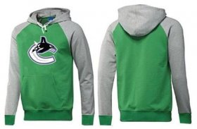 Wholesale Cheap Vancouver Canucks Pullover Hoodie Green & Grey