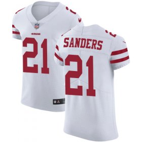 Wholesale Cheap Nike 49ers #21 Deion Sanders White Men\'s Stitched NFL Vapor Untouchable Elite Jersey
