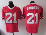 Wholesale Cheap 1992 Mitchell And Ness Falcons #21 Deion Sanders Red Throwback Stitched NFL Jersey