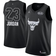Wholesale Cheap Nike Bulls #23 Michael Jordan Black NBA Jordan Swingman 2018 All-Star Game Jersey