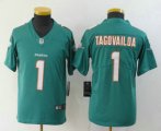 Wholesale Cheap Youth Miami Dolphins #1 Tua Tagovailoa Green 2020 Vapor Untouchable Stitched NFL Nike Limited Jersey