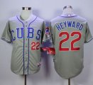 Wholesale Cheap Cubs #22 Jason Heyward Grey Alternate Road Cool Base Stitched MLB Jersey