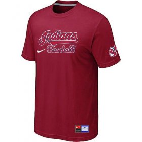 Wholesale Cheap Nike Cleveland Indians Short Sleeve Practice T-Shirt Red