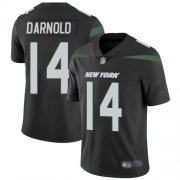 Wholesale Cheap Nike Jets #14 Sam Darnold Black Alternate Men's Stitched NFL Vapor Untouchable Limited Jersey