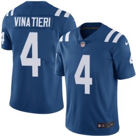 Wholesale Cheap Nike Colts #4 Adam Vinatieri Royal Blue Team Color Men\'s Stitched NFL Vapor Untouchable Limited Jersey