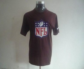 Wholesale Cheap Nike NFL Sideline Legend Authentic Logo Dri-FIT NFL Logo T-Shirt Brown