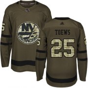 Wholesale Cheap Adidas Islanders #25 Devon Toews Green Salute to Service Stitched NHL Jersey
