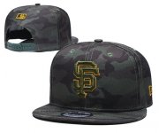 Wholesale Cheap San Francisco Giants Team Logo Camo Adjustable Hat TX