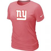 Wholesale Cheap Women's Nike New York Giants Pink Logo T-Shirt