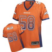 Wholesale Cheap Nike Broncos #58 Von Miller Orange Team Color Women's Stitched NFL Elite Drift Fashion Jersey