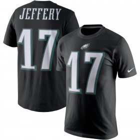 Wholesale Cheap Nike Philadelphia Eagles #17 Alshon Jeffery Color Rush 2.0 Name & Number T-Shirt Black