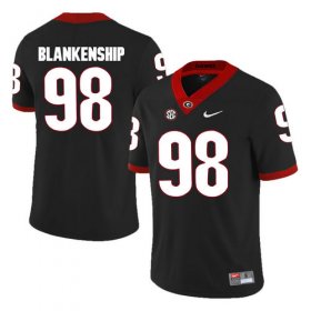 Wholesale Cheap Georgia Bulldogs #98 Rodrigo Blankenship Black College Football Jersey