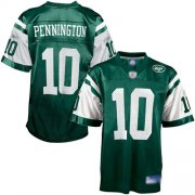 Wholesale Cheap Jets #10 Chad Pennington Green Stitched NFL Jersey
