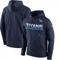 Wholesale Cheap Men's Tennessee Titans Nike Navy Sideline Circuit Pullover Performance Hoodie