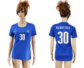 Wholesale Cheap Women\'s Italy #30 Ranocchia Home Soccer Country Jersey