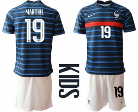 Wholesale Cheap 2021 France home Youth 19 soccer jerseys