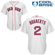 Wholesale Cheap Red Sox #2 Xander Bogaerts White Cool Base Stitched Youth MLB Jersey