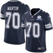 Wholesale Cheap Nike Cowboys #70 Zack Martin Navy Blue Team Color Men's Stitched With Established In 1960 Patch NFL Vapor Untouchable Limited Jersey