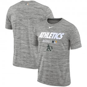 Wholesale Cheap Oakland Athletics Nike Authentic Collection Velocity Team Issue Performance T-Shirt Gray