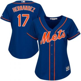 Wholesale Cheap Mets #17 Keith Hernandez Blue Alternate Women\'s Stitched MLB Jersey