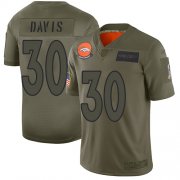 Wholesale Cheap Nike Broncos #30 Terrell Davis Camo Men's Stitched NFL Limited 2019 Salute To Service Jersey