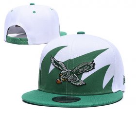 Wholesale Cheap NFL Philadelphia Eagles Fresh Logo Green Adjustable Hats