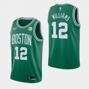 Wholesale Cheap Men's Boston Celtics #12 Grant Williams Green Icon Nike Jersey
