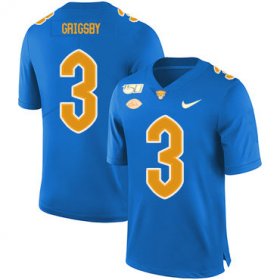 Wholesale Cheap Pittsburgh Panthers 3 Nicholas Grigsby Blue 150th Anniversary Patch Nike College Football Jersey