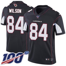 Wholesale Cheap Nike Cardinals #84 Caleb Wilson Black Alternate Men\'s Stitched NFL 100th Season Vapor Limited Jersey