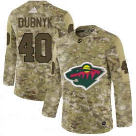 Wholesale Cheap Adidas Wild #40 Devan Dubnyk Camo Authentic Stitched NHL Jersey