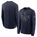 Wholesale Cheap New England Patriots Nike Icon Legend Performance Long Sleeve T-Shirt Navy