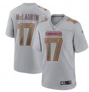 Wholesale Cheap Men's Washington Commanders #17 Terry McLaurin Gray Atmosphere Fashion Stitched Game Jersey