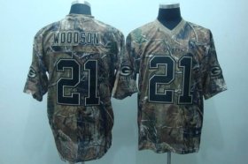 Wholesale Cheap Packers #21 Charles Woodson Camouflage Realtree Embroidered NFL Jersey