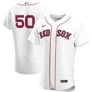 Wholesale Cheap Boston Red Sox #50 Mookie Betts Men's Nike White Home 2020 Authentic Player MLB Jersey