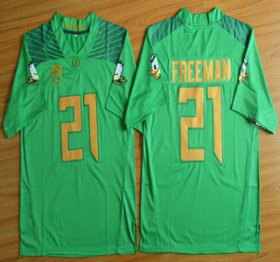Wholesale Cheap Oregon Duck #21 Royce Freeman Light Green College Football Nike Limited Jersey