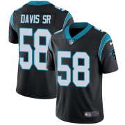 Wholesale Cheap Nike Panthers #58 Thomas Davis Sr Black Team Color Men's Stitched NFL Vapor Untouchable Limited Jersey