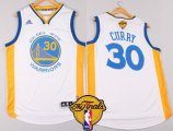 Wholesale Cheap Men's Golden State Warriors #30 Stephen Curry White 2016 The NBA Finals Patch Jersey