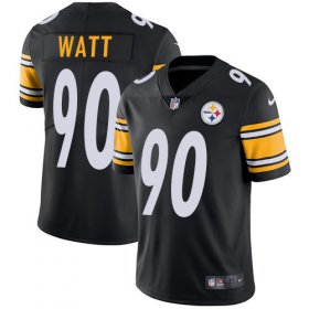 Wholesale Cheap Nike Steelers #90 T. J. Watt Black Team Color Men\'s Stitched NFL Vapor Untouchable Limited Jersey