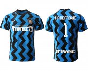 Wholesale Cheap Men 2020-2021 club Inter Milan home aaa versio 1 blue Soccer Jerseys