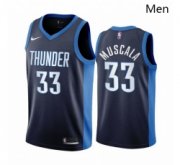 Wholesale Cheap Men Oklahoma City Thunder 33 Mike Muscala Navy NBA Swingman 2020 21 Earned Edition Jersey
