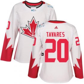Wholesale Cheap Team Canada #20 John Tavares White 2016 World Cup Women\'s Stitched NHL Jersey